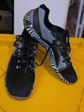 Merrell Black & White Zebra-Trim Athletic Sneakers